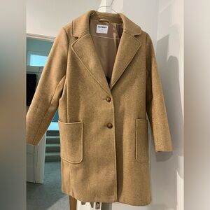 Tan Pea Coat Old Navy
